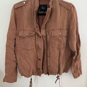 Rails Brown Utility Jacket with Relaxed Fit